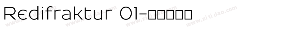 Redifraktur 01字体转换